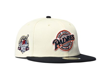 NEW ERA San Diego Padres - CLUB LOGO 40th ANV 59FIFTY CHROME NAVY【70782924】 Online Sale