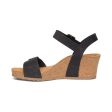 Lexa Quarter Strap Wedge - Black Online Hot Sale