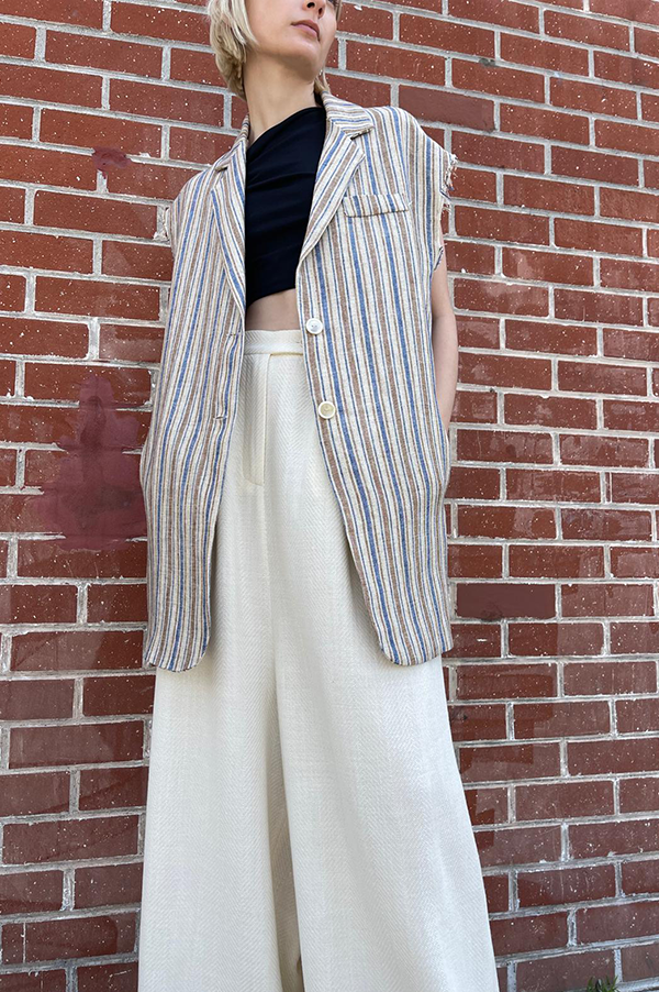 Herringbone Pants in Ivory Supply