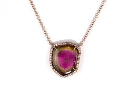 Watermelon Tourmaline Necklace Discount