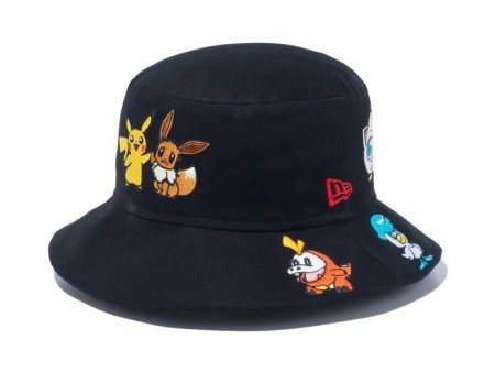 【KIDS】NEW ERA × POKEMON - YOUTH BUCKET01 POKEMON ALLOVER BLK【14124520】 Discount