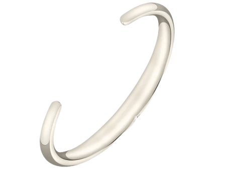 Beam Cuff in White Bronze For Sale