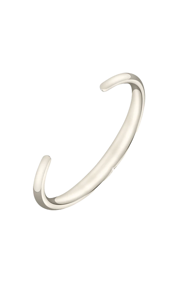 Beam Cuff in White Bronze For Sale