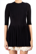 3 4 Sleeve Kelly Dress in Black For Sale