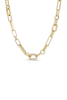 14K Yellow Gold Mixed Link Chain Necklace Sale