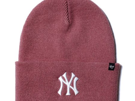 ’47 BRAND Yankees Haymaker  47 Cuff Knit Mauve【HYMKR17ACE】 Online Sale