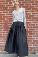 Garden Skirt in Black on Sale