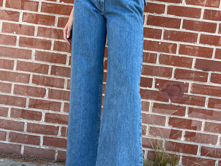 Presca Denim Trousers in Blue Denim Online