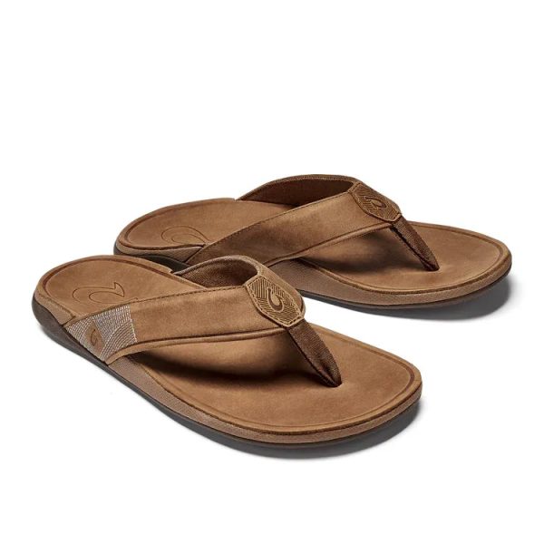 Tuahine Men s Leather Beach Sandals - Toffee Fashion