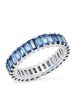 Blue Sapphire Vertical Baguette Ring Online Hot Sale