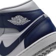 AIR JORDAN 1 MID エア ジョーダン 1 MID  WHITE MIDNIGHT NAVY-WOLF GREY  ホワイト×ウルフグレー×ミッドナイトネイビー【DQ8426-104】 Fashion