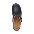 Beckie Cork Clog - Black Leather Discount