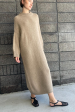 Oversized Round Neck Dress in Tortora Discount