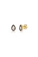 14k Yellow Gold Pear Cut White Topaz Earrings Hot on Sale