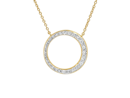 Asymmetrical Diamond Loop Necklace on Sale