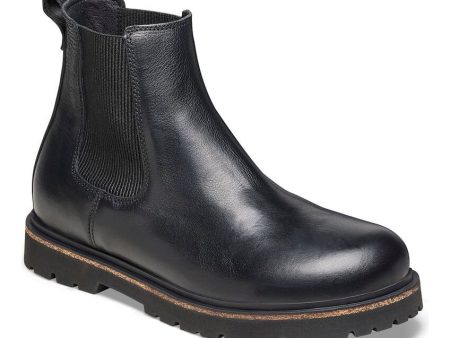 Highwood Slip On Men Leather Boot - Black on Sale