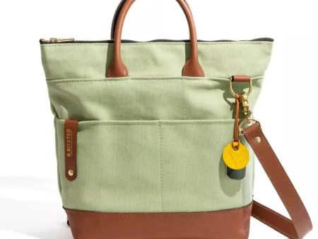 Otto Canvas Green Liberty & Tan Leather Sale