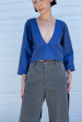 Teresa Blouse in Blue (Sold Out) For Cheap