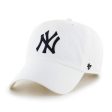 ’47 BRAND New York Yankees - 47 CLEAN UP White【RGW17GWS】 on Sale