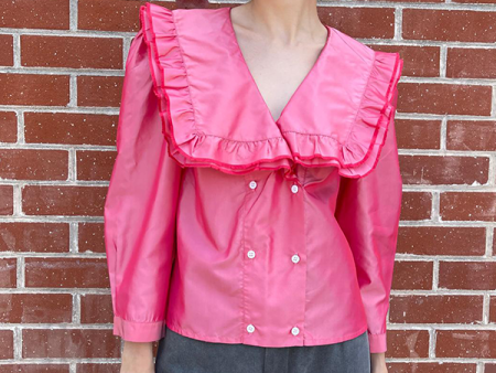 Vienna Blouse in Rose For Cheap