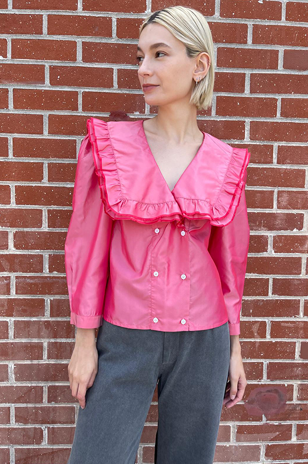 Vienna Blouse in Rose For Cheap