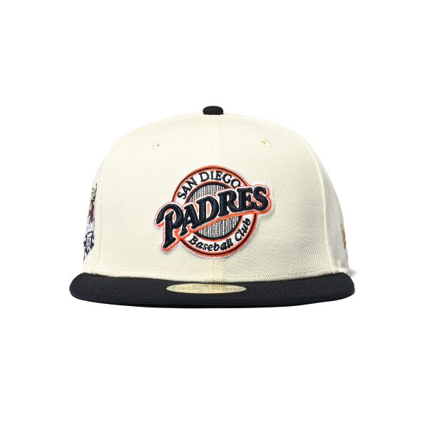 NEW ERA San Diego Padres - CLUB LOGO 40th ANV 59FIFTY CHROME NAVY【70782924】 Online Sale