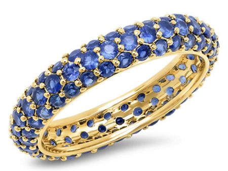 Blue Sapphire Domed Ring Online now