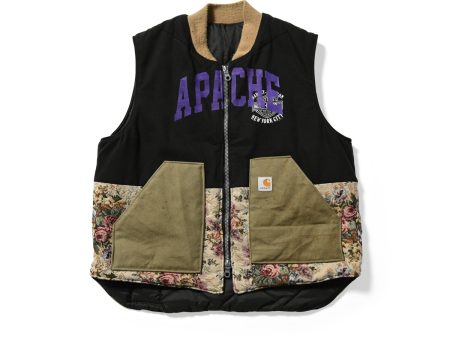 APACHE アパッチ DAVIDSON VEST BLACK ダビッドソンベスト ブラック【APJ2460301】Lサイズ相当 Online Sale