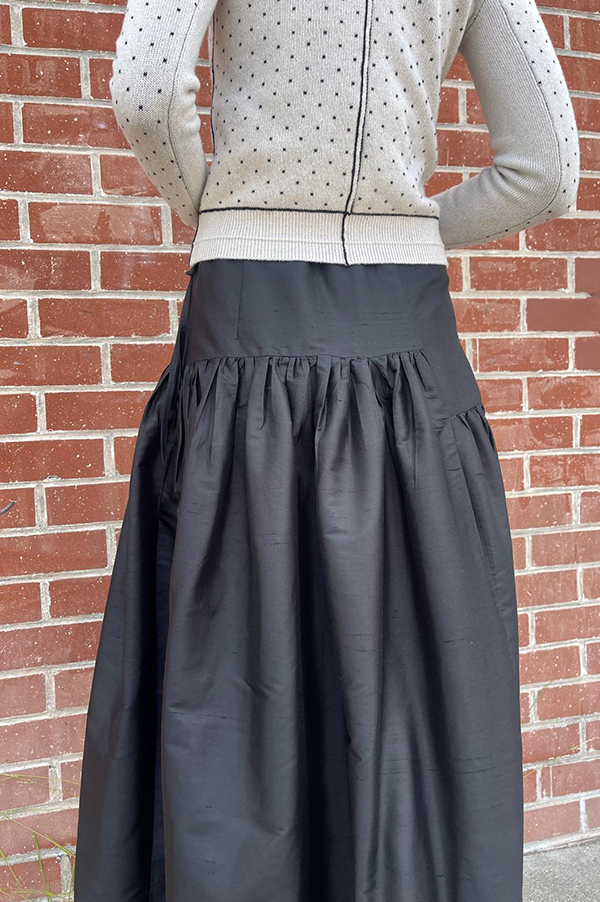 Garden Skirt in Black on Sale