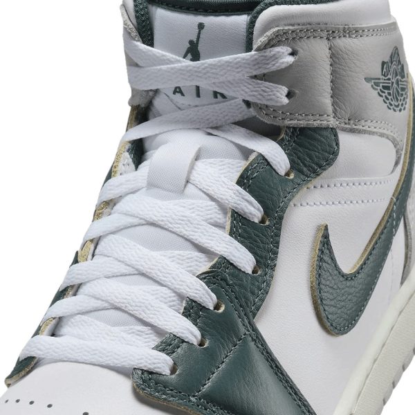 AIR JORDAN 1 MID SE エア ジョーダン 1 WHITE GREEN-NEUTRAL GREY ホワイト オキシダイズドグリーン × セイル-ニュートラルグレー【FQ7720-103】 Online now