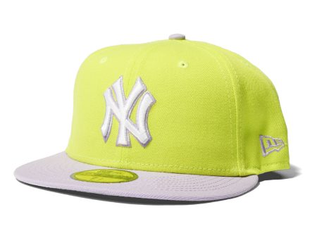 NEW ERA New York Yankees COLOR PACK NEON GREEN LIGHT VIOLET 59FIFTY 【NE003】 For Cheap