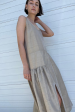 Sofia Silk Slip Dress in Taupe Fashion