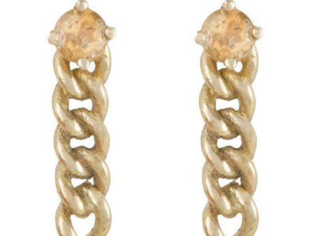 Citrine Pendulum Studs Online Hot Sale