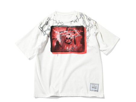 APACHE アパッチ ”NIGHTMARE” (RED) TEE WHITE RED ナイトメアTシャツ ホワイト レッド【APT24060301】 on Sale