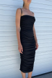 Adler Midi Dress in Black Hot on Sale