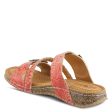 ASTRA SLIDE SANDALS L ARTISTE - RED LEATHER For Cheap