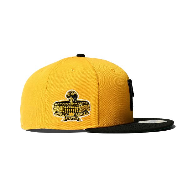 NEW ERA Pittsburgh Pirates - WS 1971 59FIFTY A GOLD BLACK【70757838】 For Sale