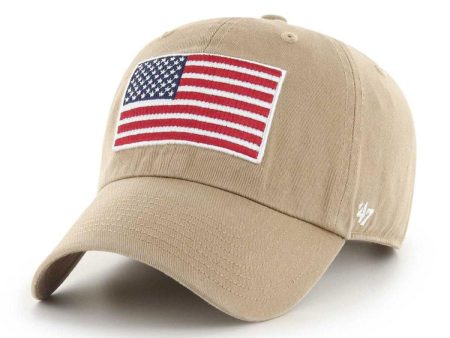 ’47 BRAND USA FLAG HERITAGE FRONT 47 CLEAN UP KHAKI 【RGWAR198GWS】 For Discount