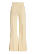 Kick Stretch-Cotton Pants In Subtle Jacquard Pale Yellow Fashion