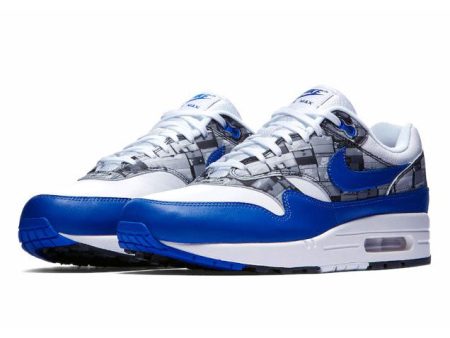 atmos × NIKE AIR MAX 1 PRNT   WHITE GAME ROYAL-NEUTRAL GREY   アトモス × ナイキ エア マックス 1 PRNT   ホワイト ゲームロイヤル - ニュートラルグレー   【aq0927-100】 For Discount