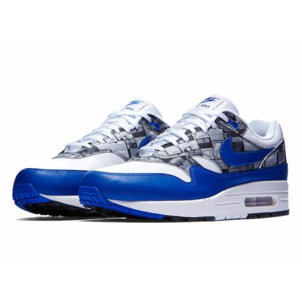 atmos × NIKE AIR MAX 1 PRNT   WHITE GAME ROYAL-NEUTRAL GREY   アトモス × ナイキ エア マックス 1 PRNT   ホワイト ゲームロイヤル - ニュートラルグレー   【aq0927-100】 For Discount