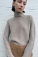 Kolkati Turtleneck Sweater in Stone (Sold Out) Discount