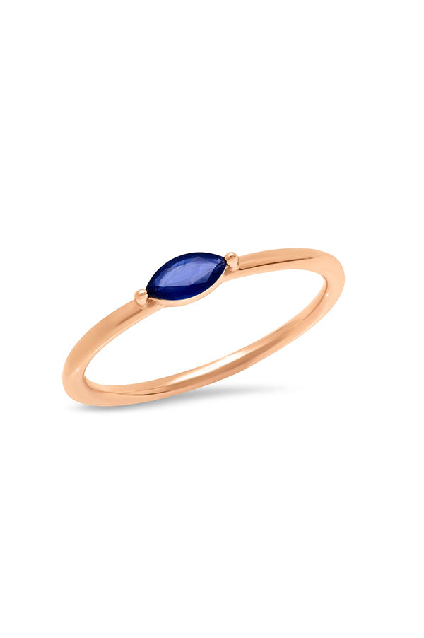 Blue Sapphire Marquise Ring Discount