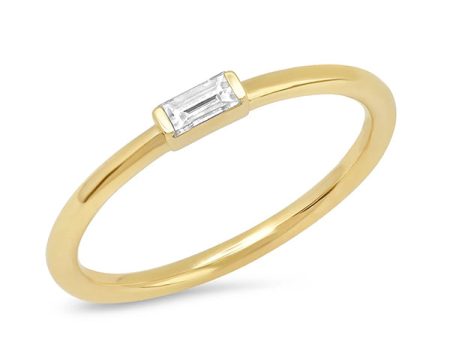 Diamond Baguette Solitaire Ring For Discount