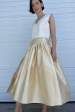 Silk Garden Skirt in Cream Online Hot Sale