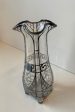 Antique Sterling Silver Overlay Crystal Vase Sale