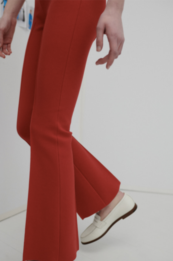 Kick Stretch-Cotton Long Pants in Red (Sold Out) For Cheap