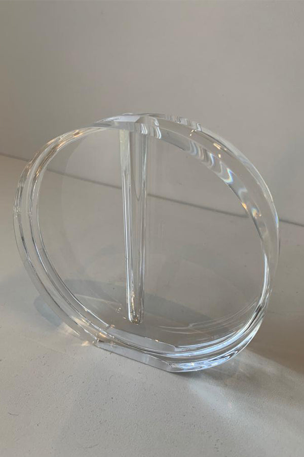 Mid Century Modern Round Lucite Bud Vase Supply