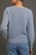 Cashmere Crewneck Sweater in Atlantic Blue For Discount