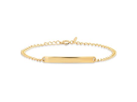 Solid Gold ID Bracelet Online now